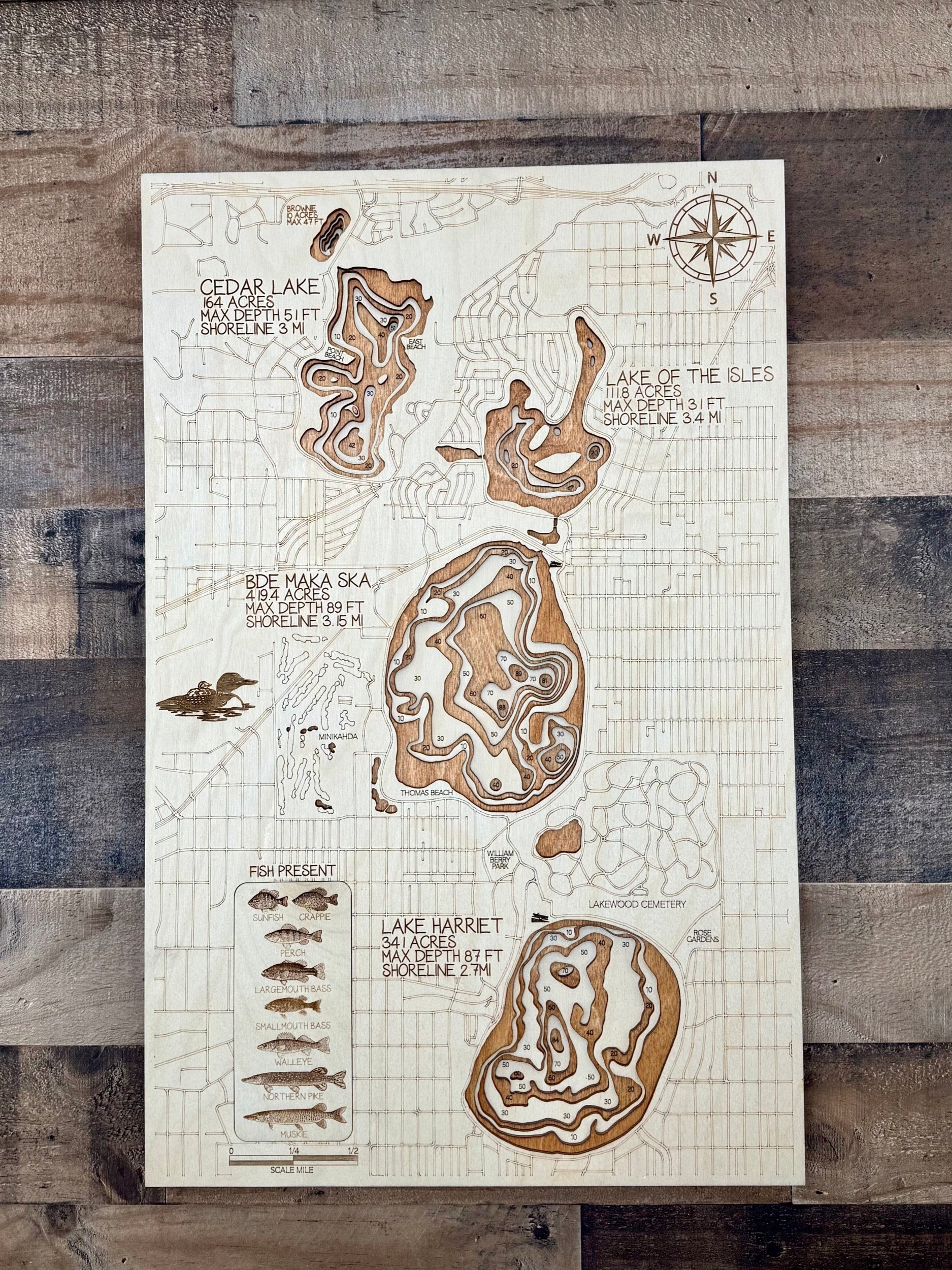 Bde Maka Ska, Cedar, Harriet, Isles – Minneapolis lake chain – Hennepin County by Laser Lakes