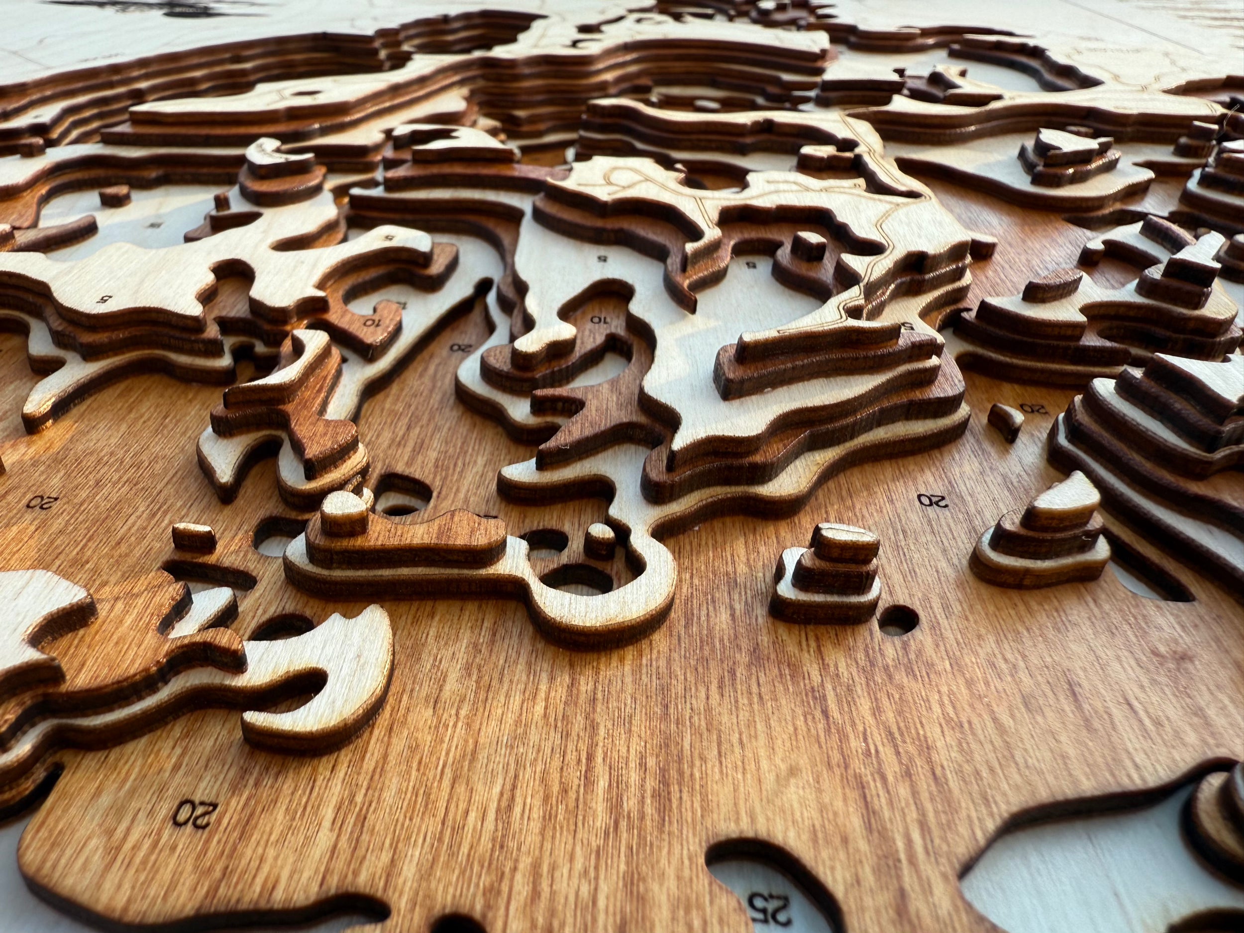 Big Sandy detail: intricate layers revealing underwater features