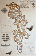 Big Too Much Lake – great name, even better structure – depth map by Laser Lakes