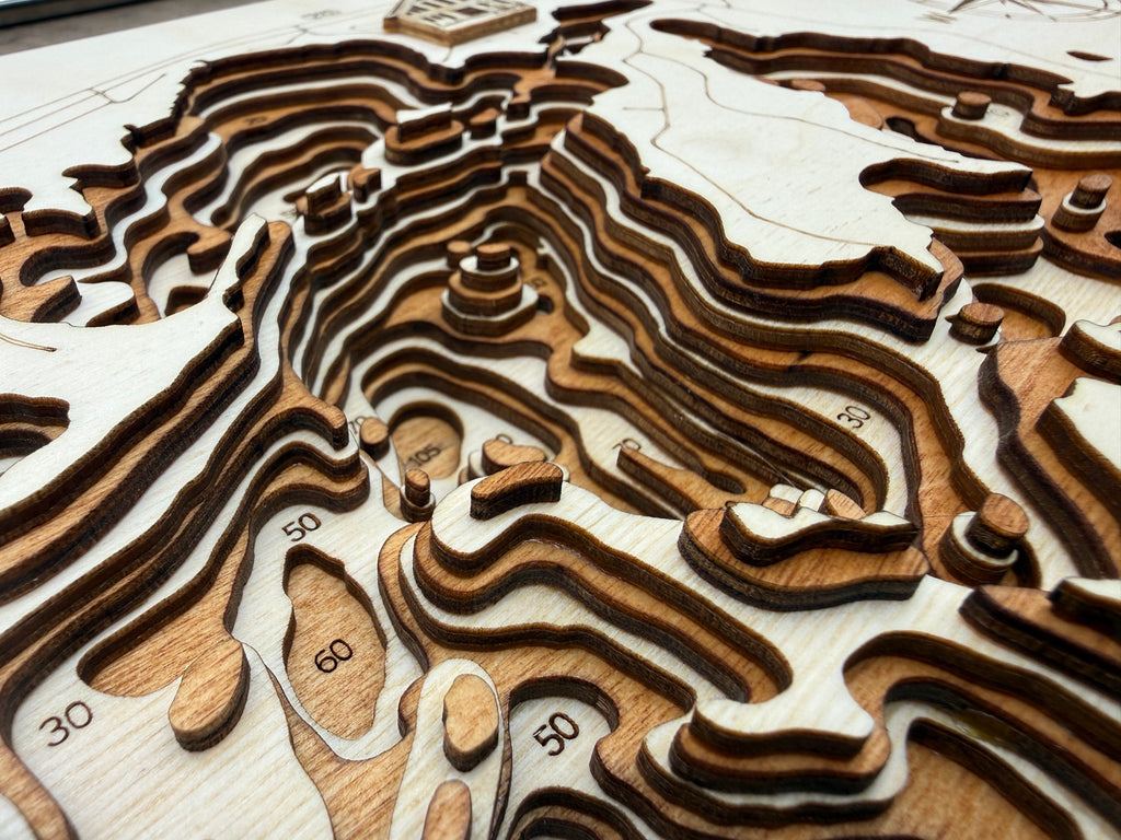 Cedar Lake detail: fine laser-cut definition
