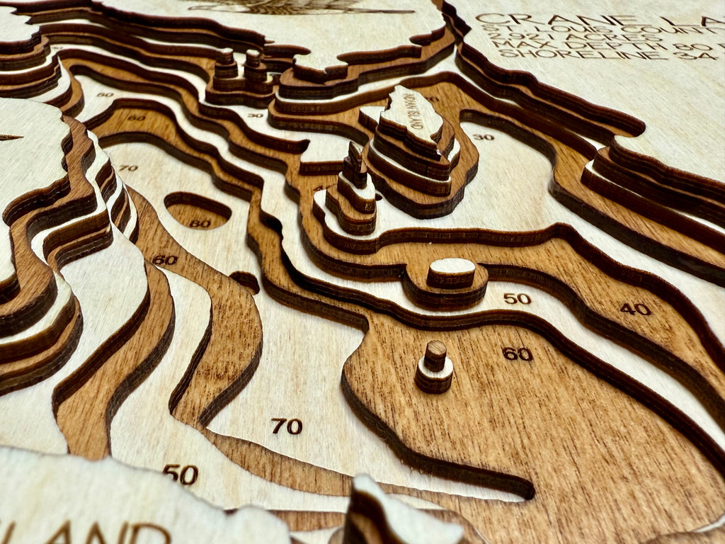 Crane, Sand Point, Mukooda detail: dimensional craftsmanship