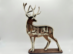 Deer in the Woods detail: forest canopy texture showing laser-cut intricacy