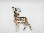 Deer in the Woods detail: dimensional layering revealing craftsmanship and detail