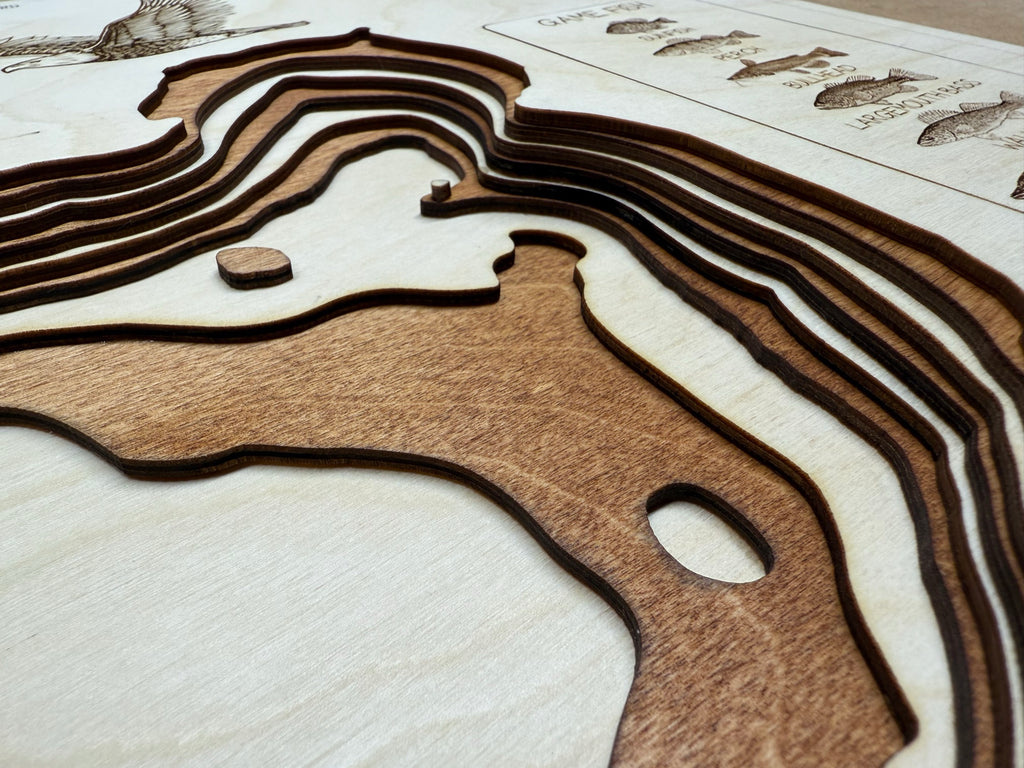 Diamond Hennepin detail: precision laser cuts