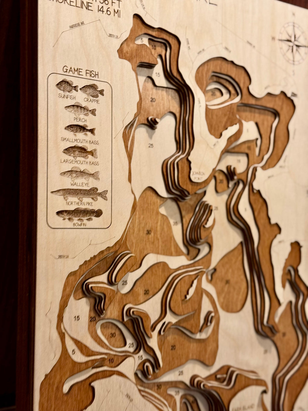 Farm Island detail: precision laser work