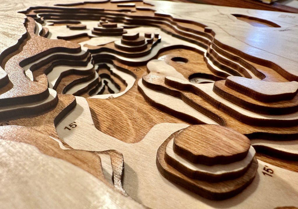 Gun Lake detail: dimensional craftsmanship