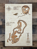 Hiawatha and Nokomis – east Minneapolis favorites – depth map by Laser Lakes