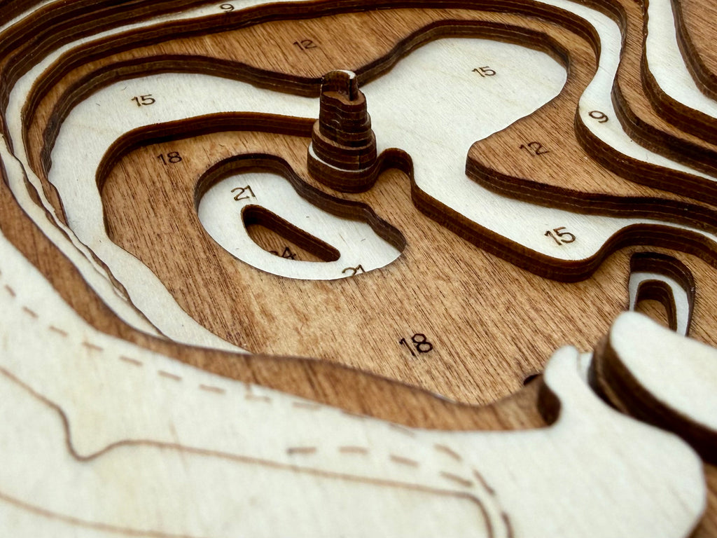 Hiawatha and Nokomis detail: craftsmanship