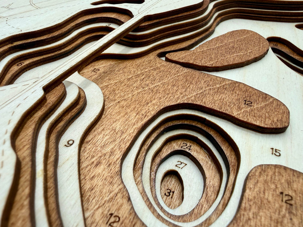 Hiawatha and Nokomis detail: dimensional depth