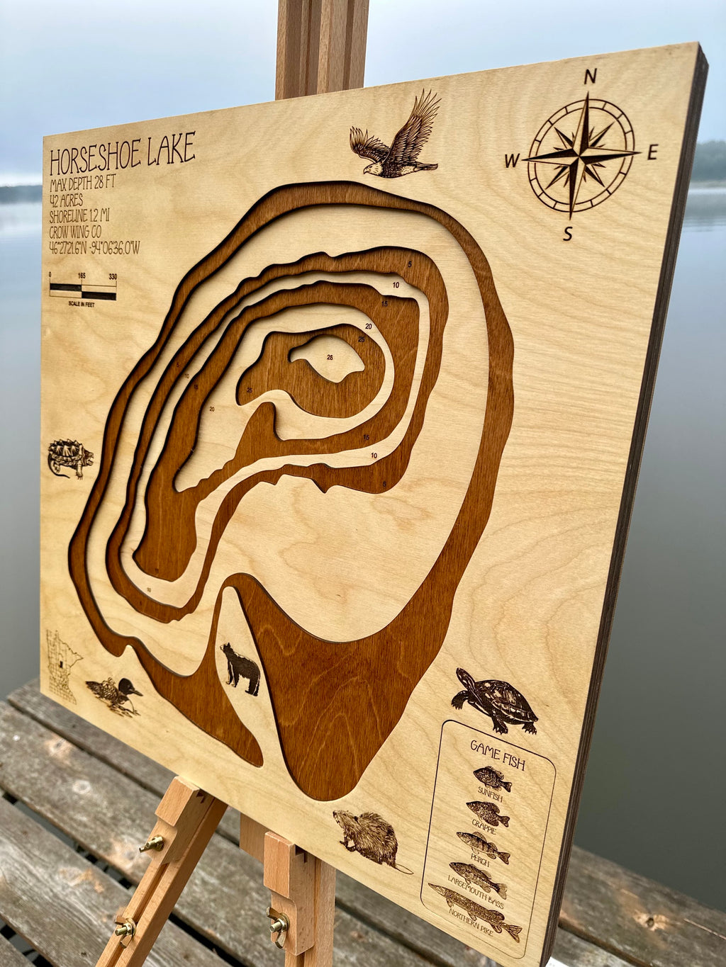 Horseshoe detail: fine laser work