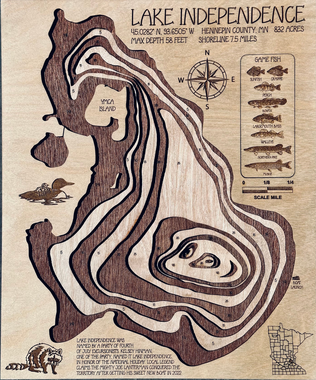 Independence Lake – a gem with beautiful parks – Hennepin County by Laser Lakes