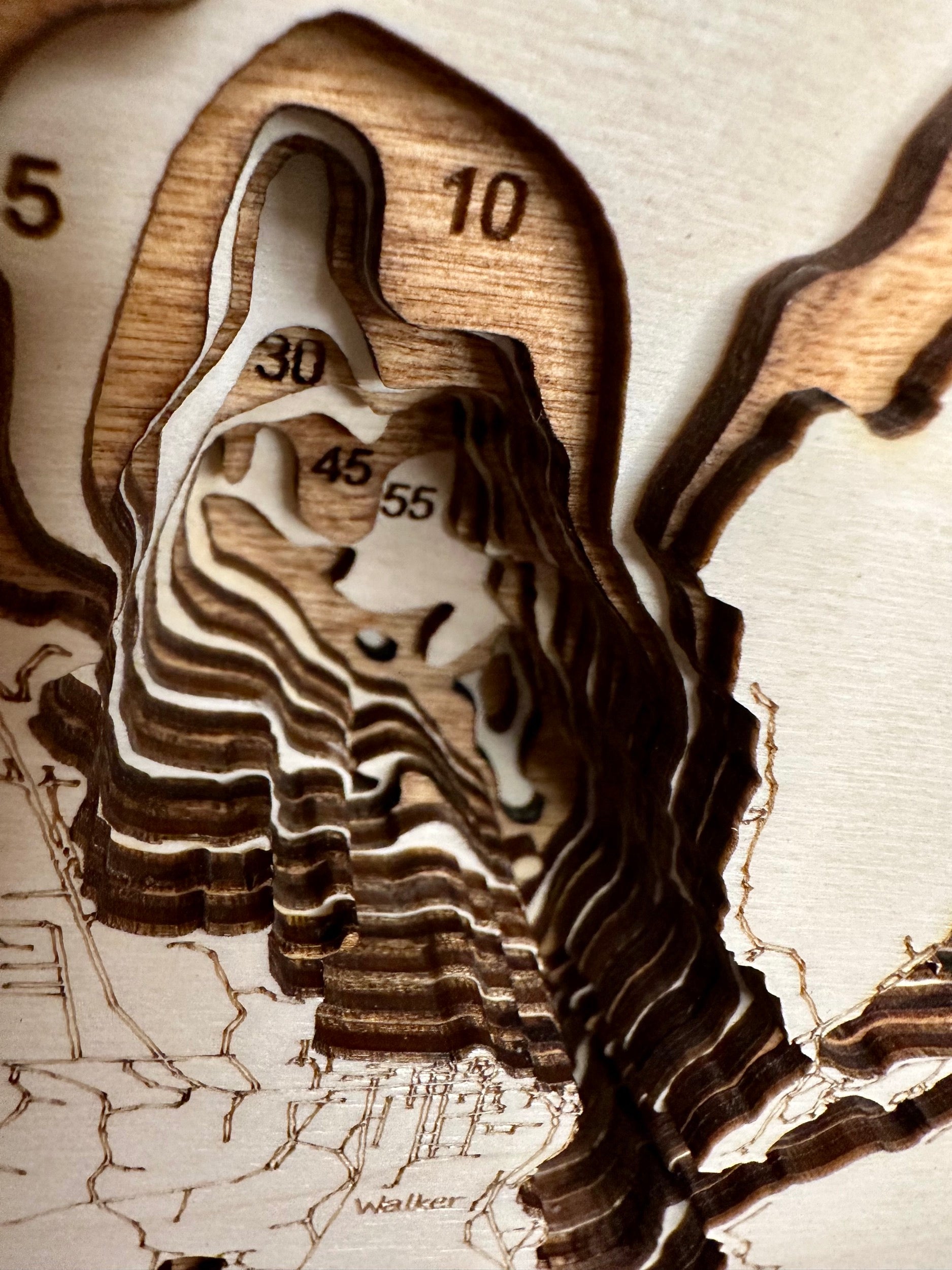 Leech Lake detail: dimensional wood work