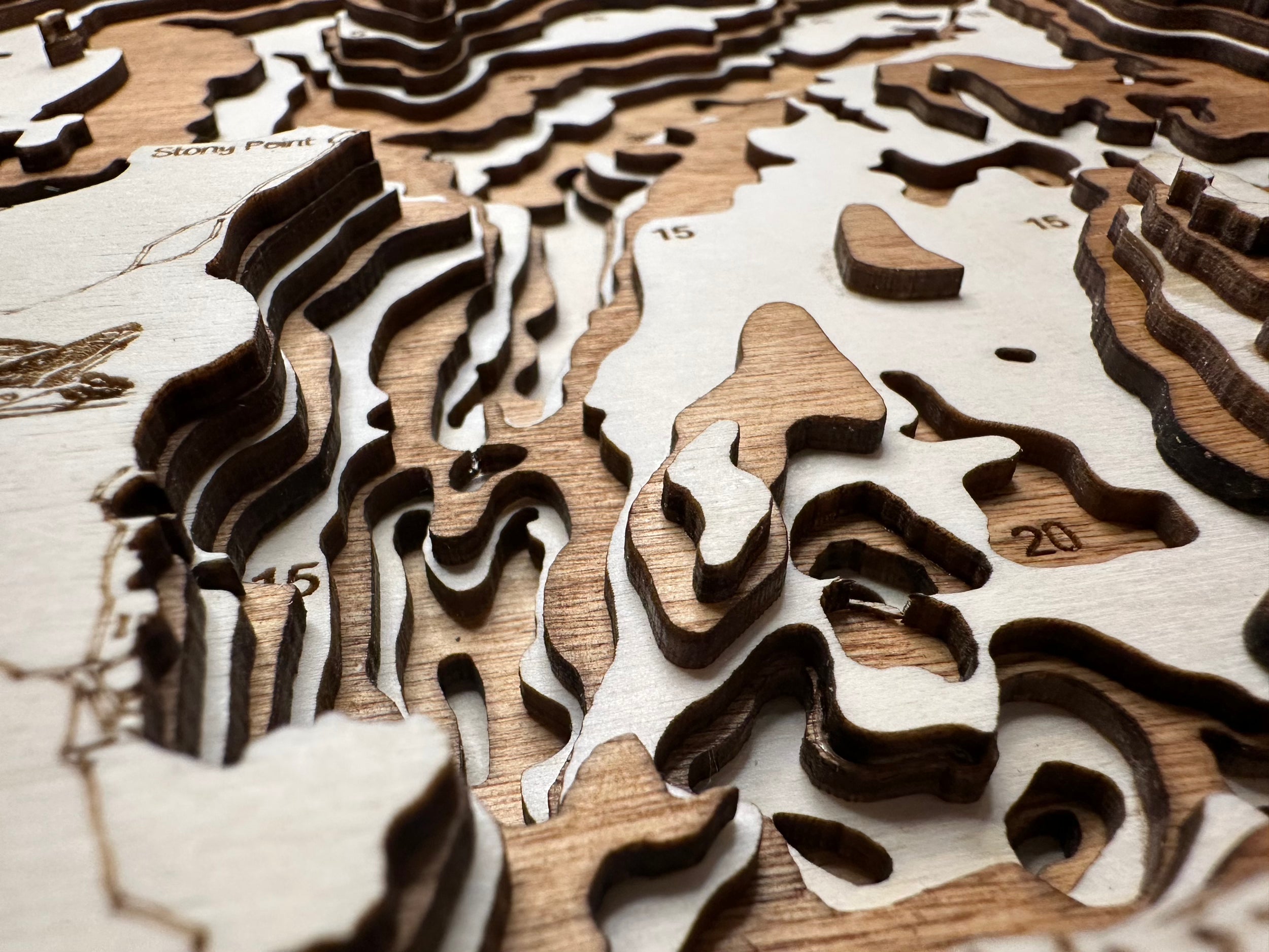 Leech Lake detail: precision laser work