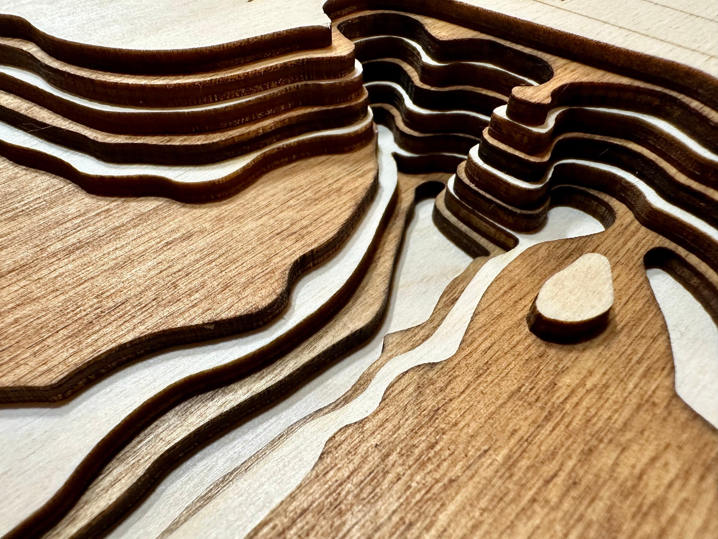 Little Wall detail: Iowa lake structure in wood