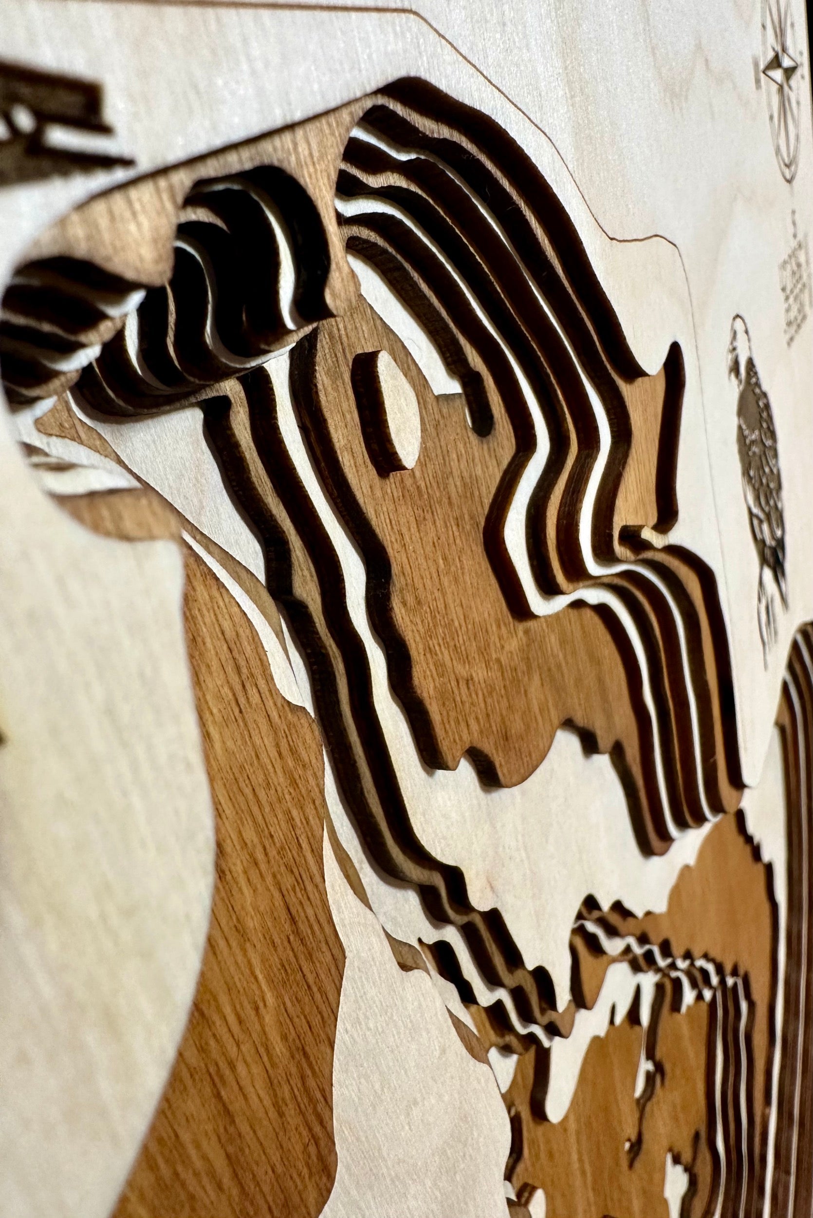 Little Wall detail: dimensional craftsmanship