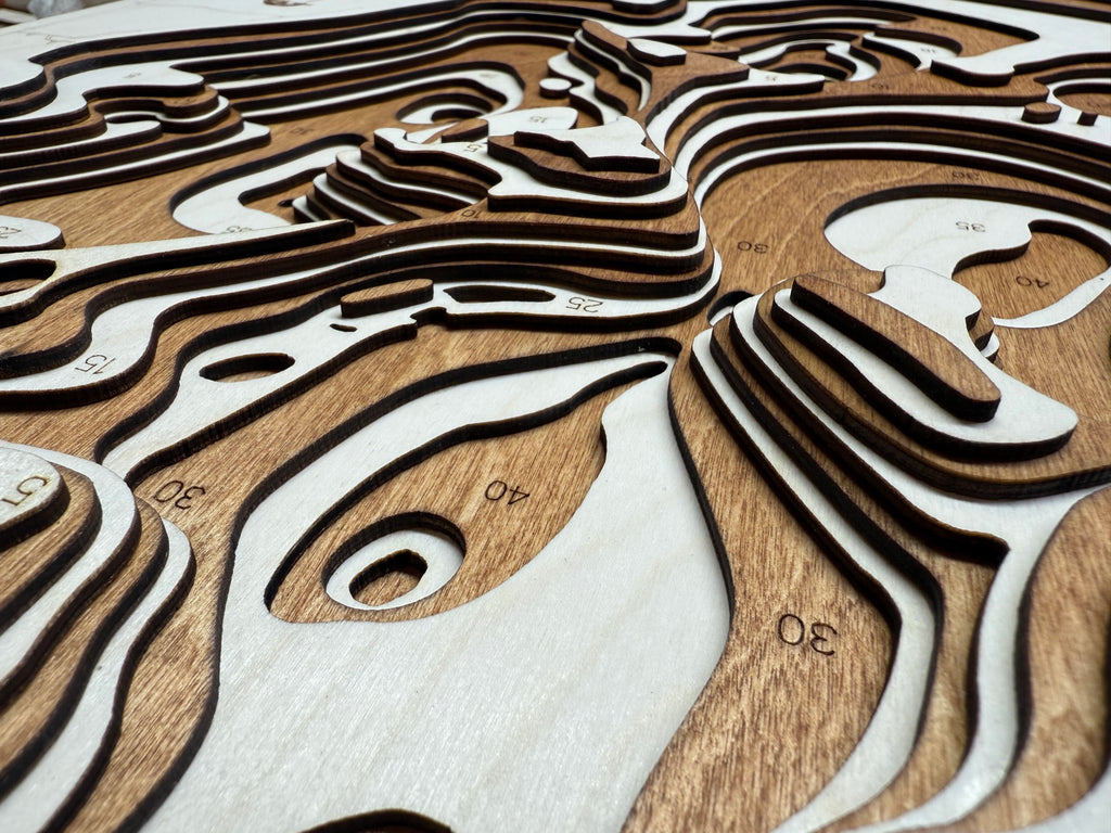 Lizzie detail: fine wood layering