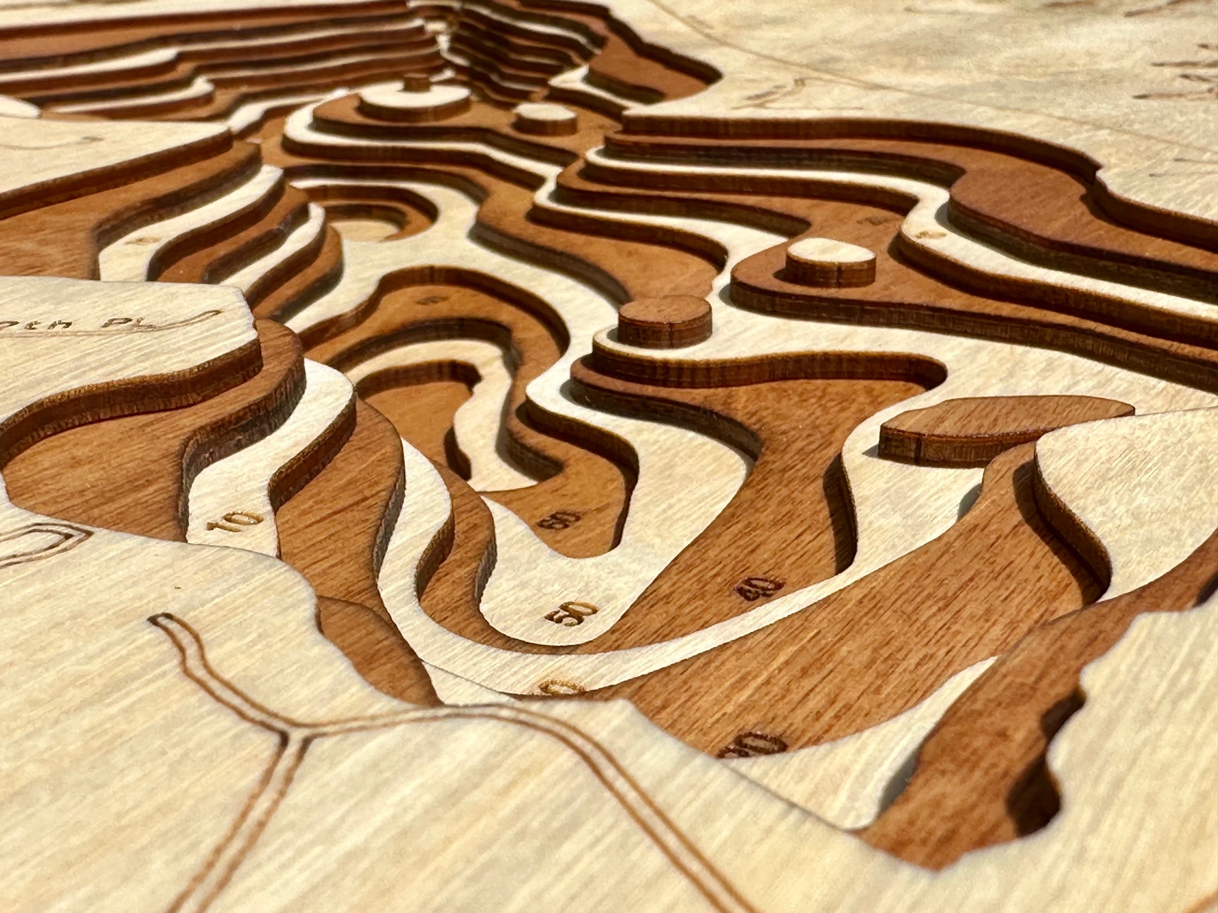 Long Lake detail: precision laser work
