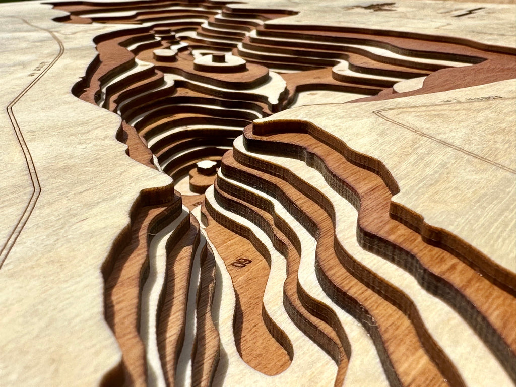 Long Lake detail: dimensional depth mapping