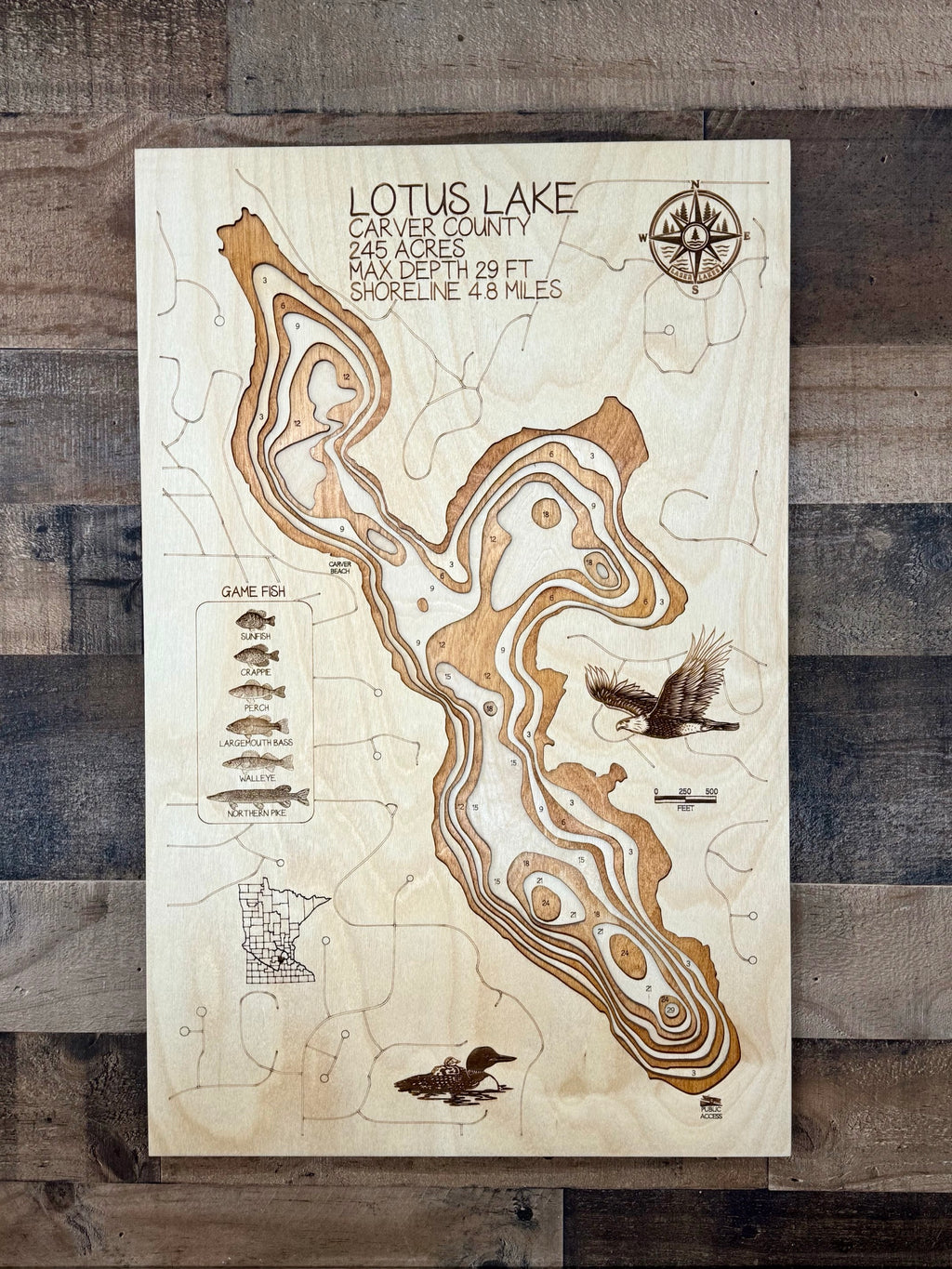Lotus Lake Map - Carver County - Minnesota