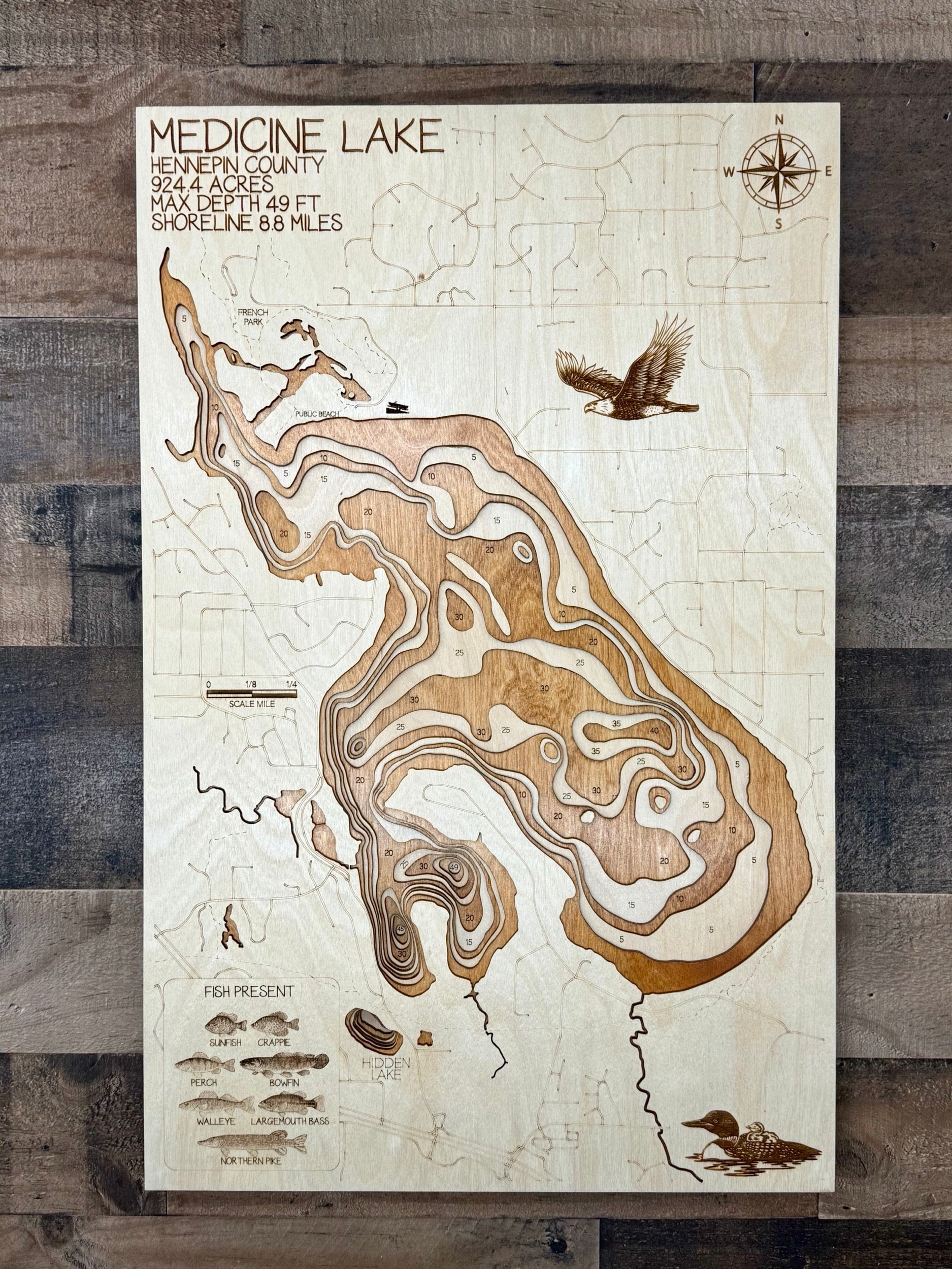 Medicine Lake Map – Hennepin County – Minnesota