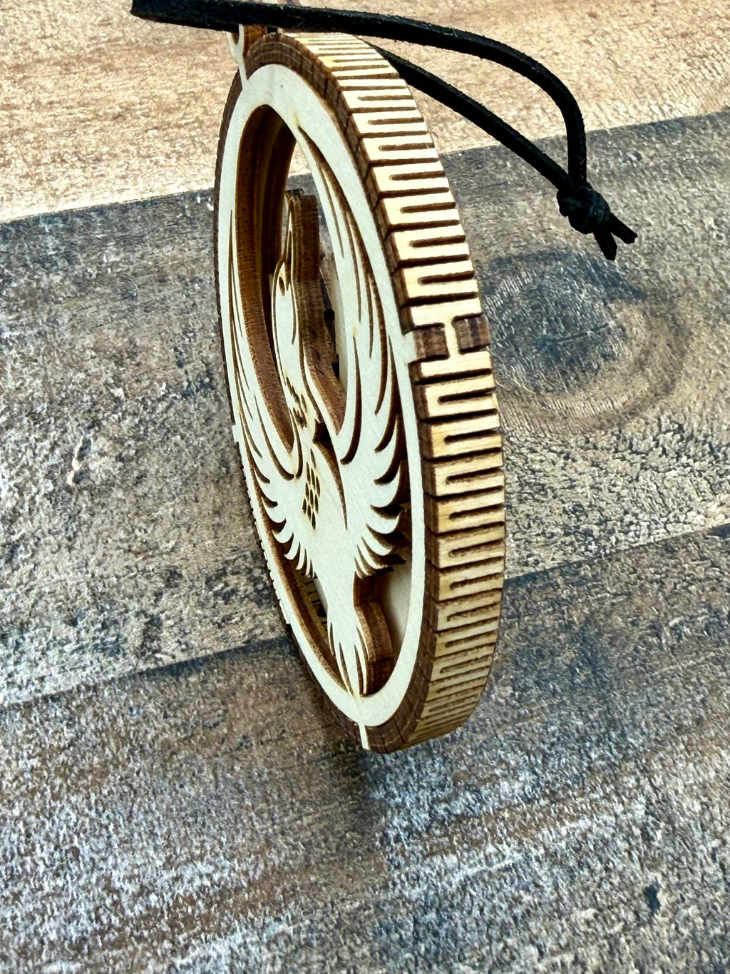 Minnesota Strong Ornament laser-cut wood ornament with Minnesota state design
