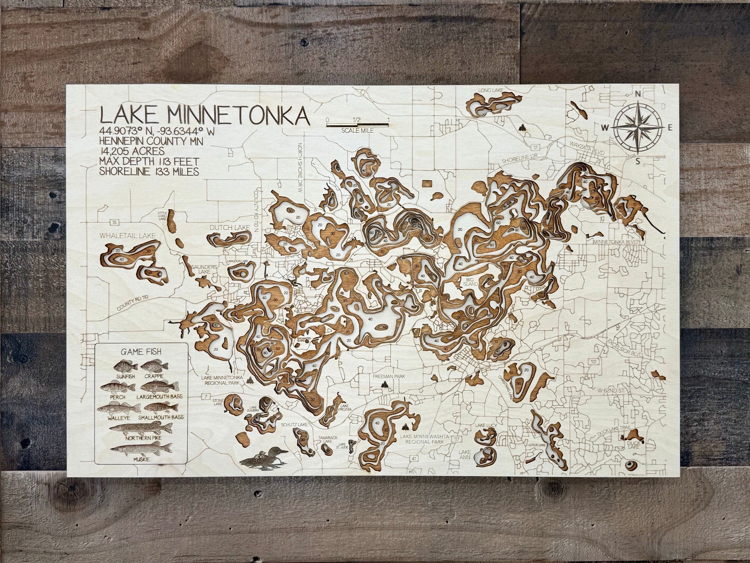 Minnetonka Lake Map