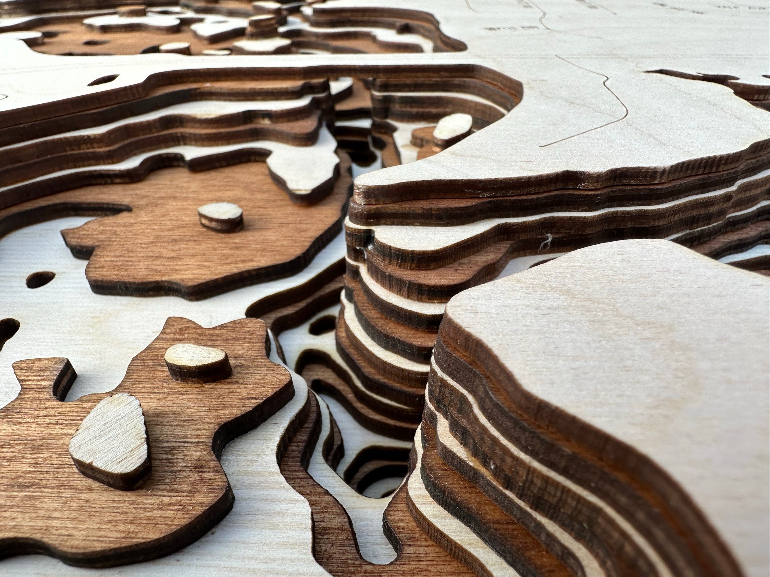 Ninemile Lake Minnesota wood topographic map detail showing depth contours