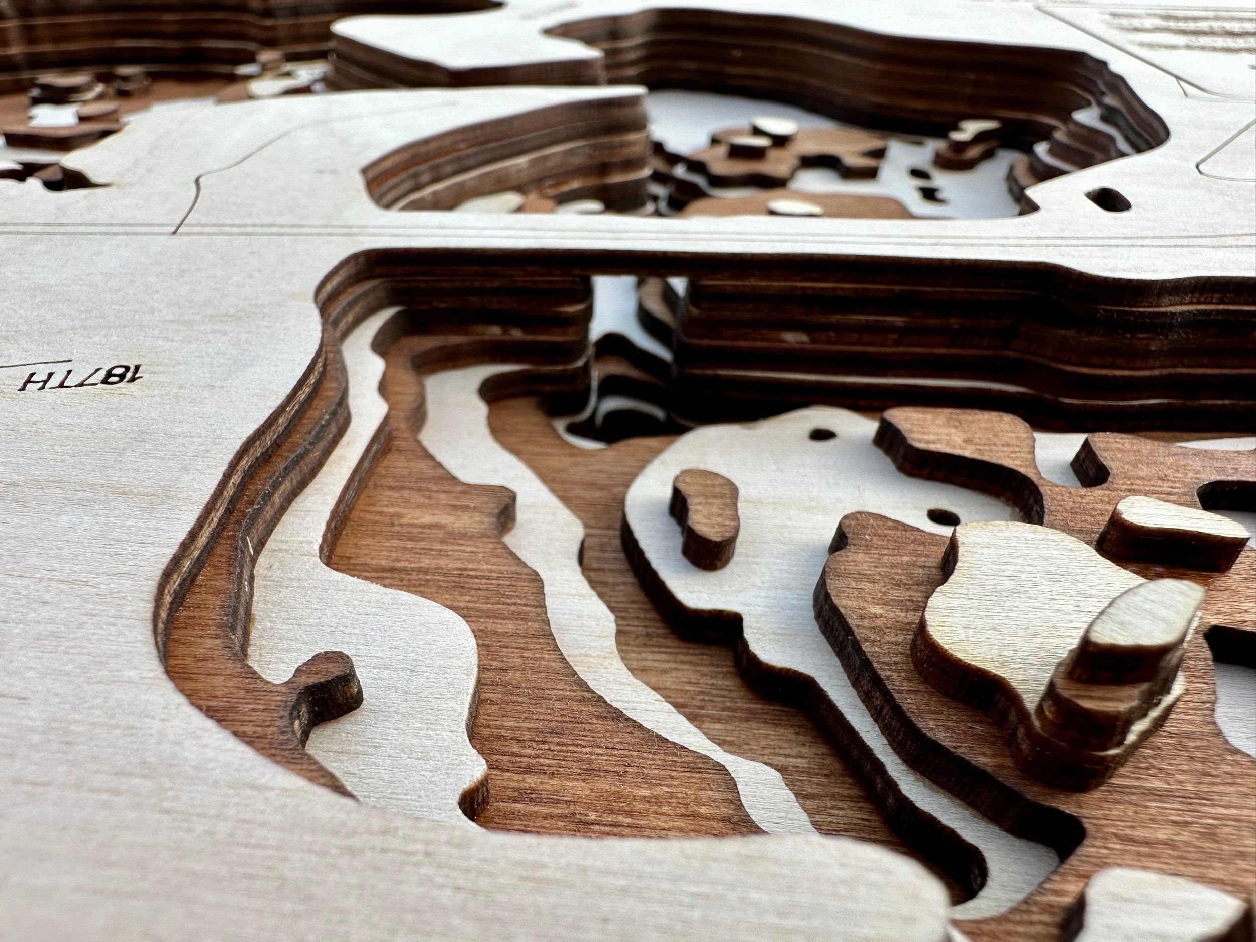Orono Lake Minnesota wood topographic map with detailed contours