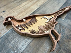 Pheasant Present detail: intricate layering revealing dimensional depth