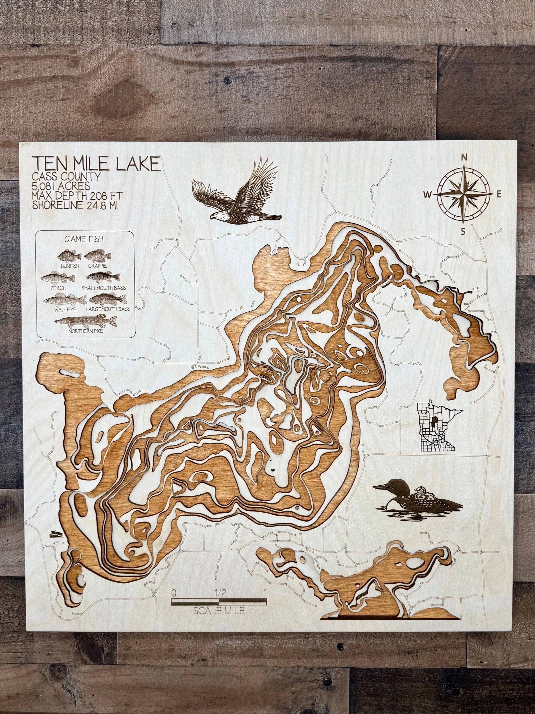 Ten Mile Lake Map