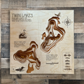 Twin Lakes Map – Near Nisswa – Crow Wing County – Minnesota