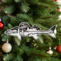 Walleye – Minnesota's state fish in tree scene ornament by Laser Lakes