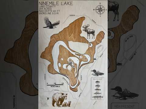 Ninemile Lake Map – Lake County – Minnesota