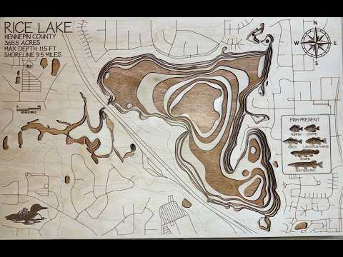 Rice Lake Map – Near Maple Grove – Hennepin County – Minnesota