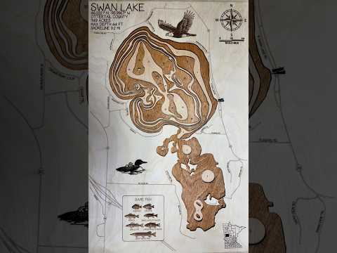 Swan Lake Map – Near Fergus Falls – Otter Tail County – Minnesota