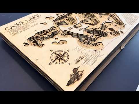Cass Lake Map – Cass, Beltrami County – Minnesota