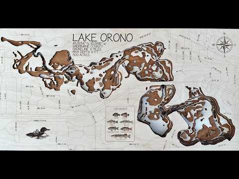 Orono Lake Map – Sherburne County – Minnesota